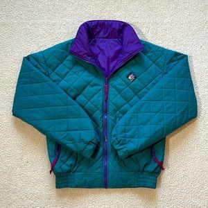 Vintage 80s Woolrich Sigmet Gear Reversible Quilted Puffer Jacket